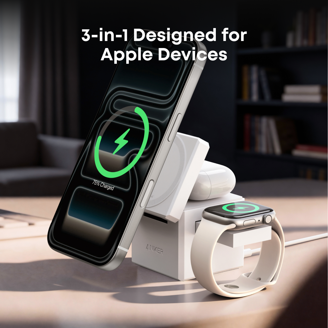 Anker 3-in-1 Cube with Qi2