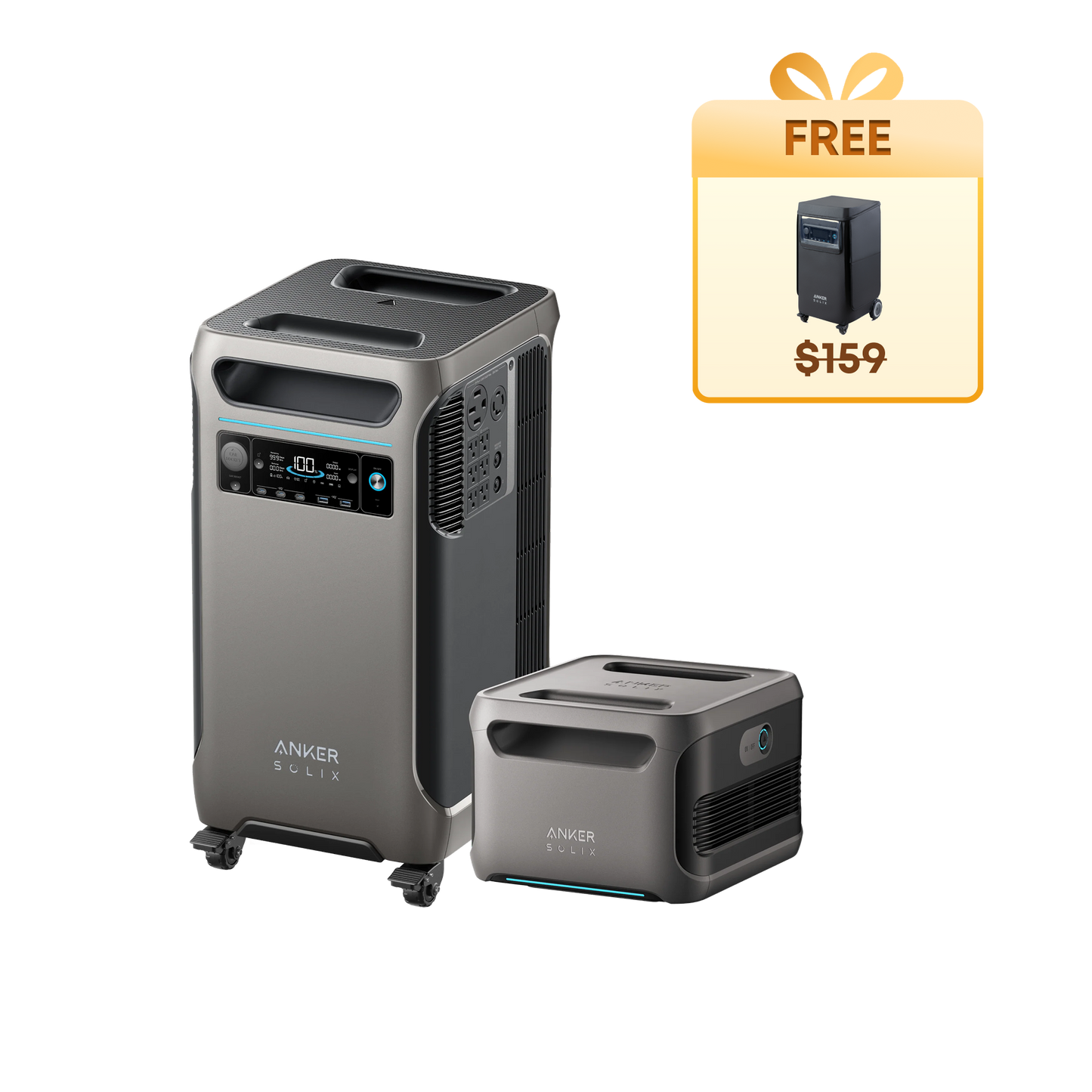 Anker SOLIX F3800 + Expansion Battery + Free Protective Cover - Firework