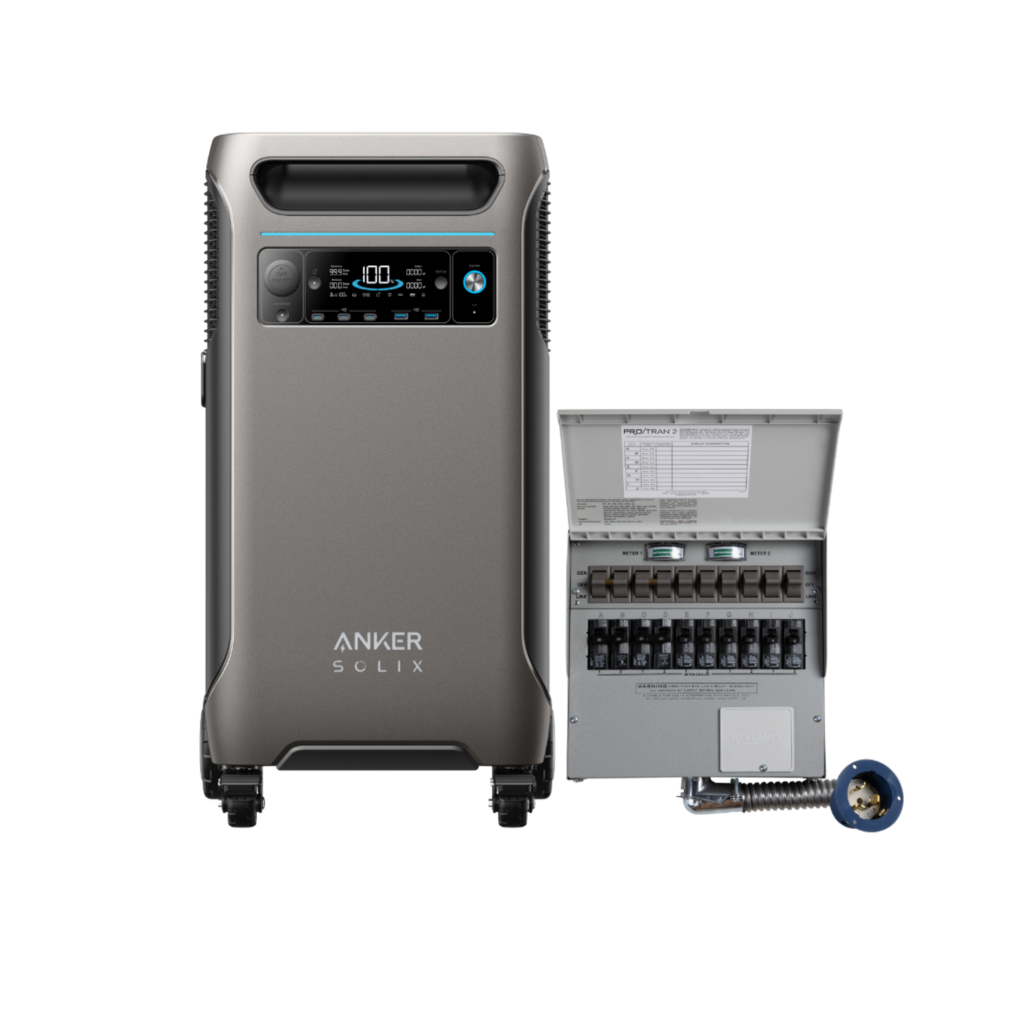 Subscriber Offer | Anker SOLIX F3800 + Home Backup Kit (Transfer switch+cable)