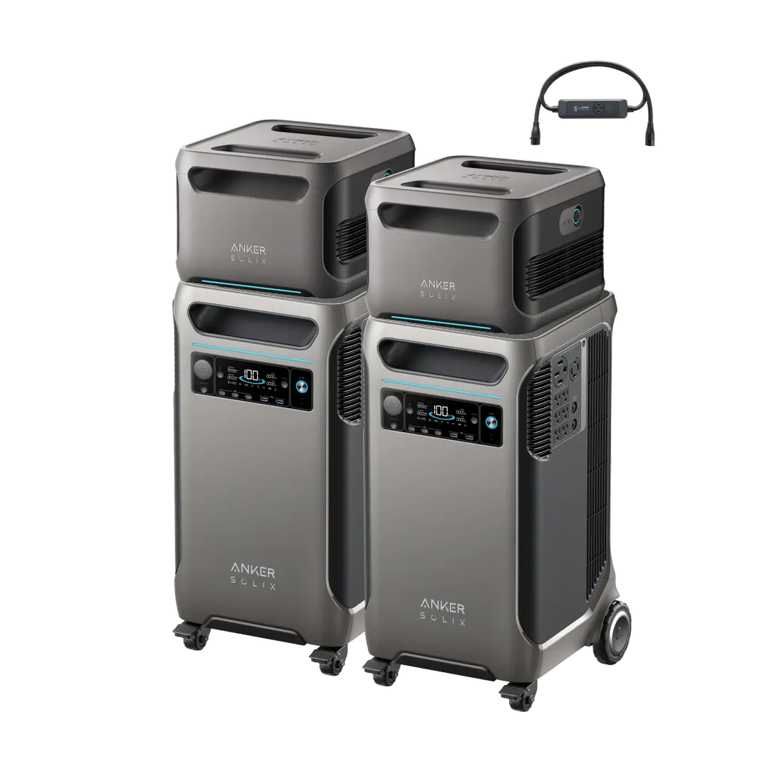 2× Anker SOLIX F3800 Plus + Double Power Hub + 2× Expansion Battery