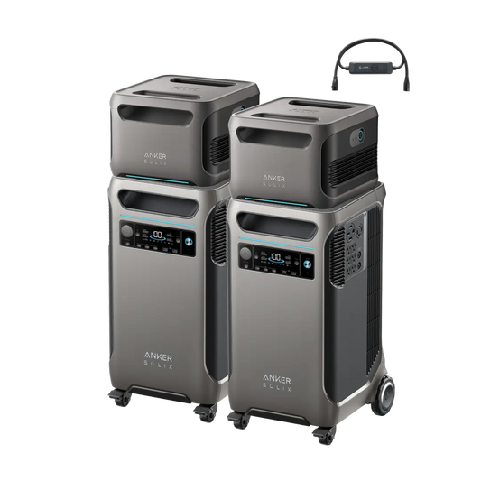 2× Anker SOLIX F3800 Plus + Double Power Hub + 2× Expansion Battery